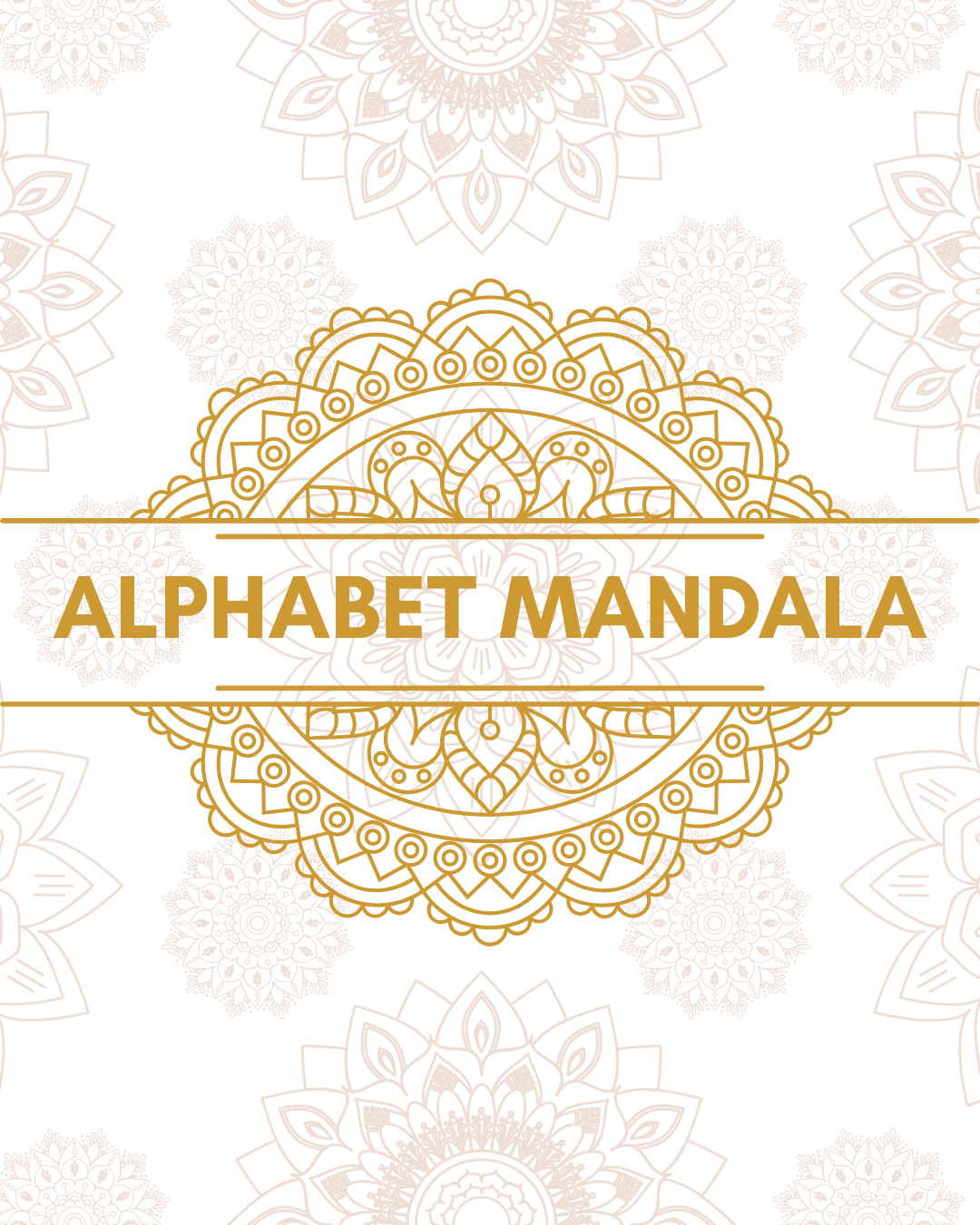 Combo: Alphabet + Numeric Mandala Coloring eBooks