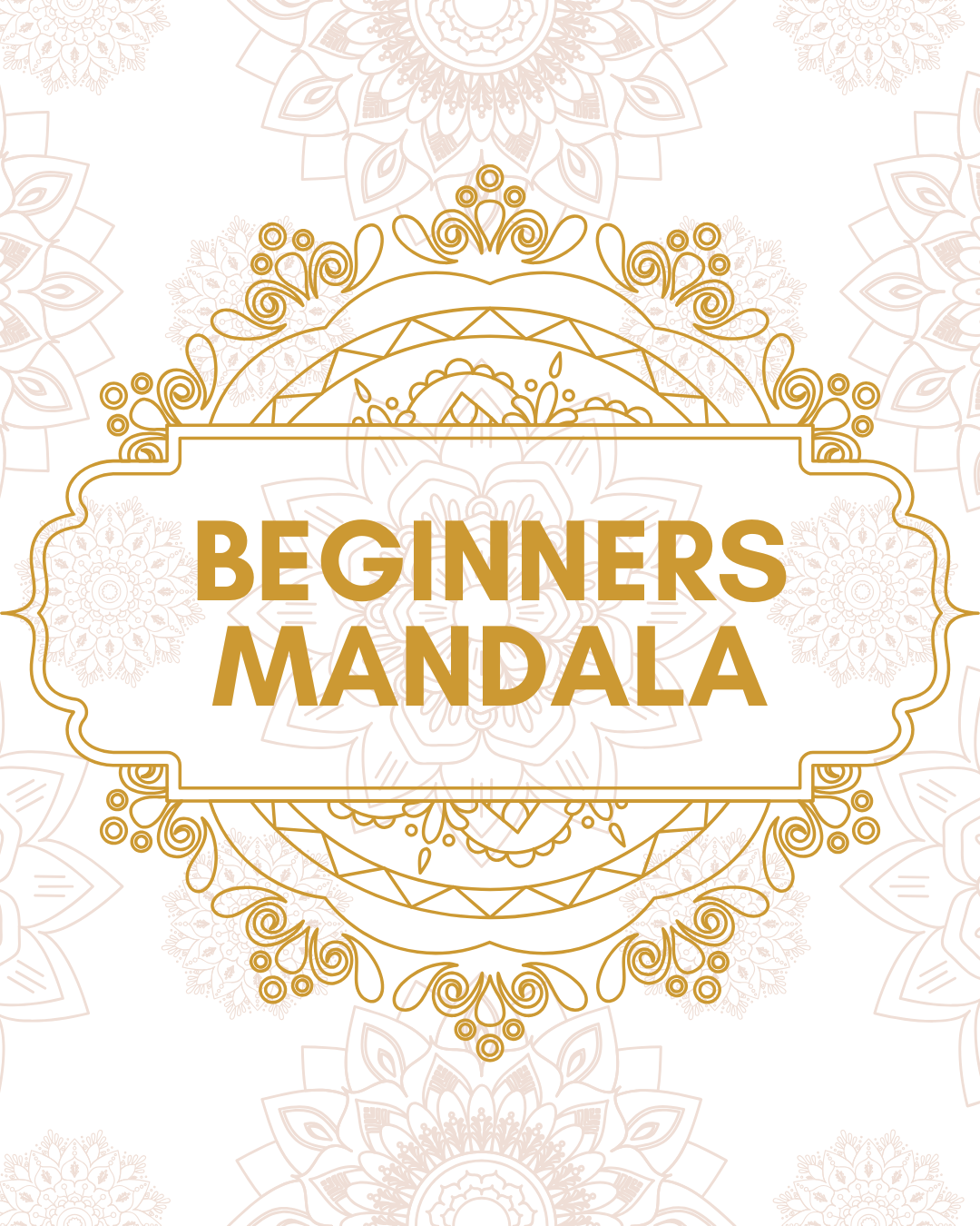 Beginner's Mandala Coloring eBook