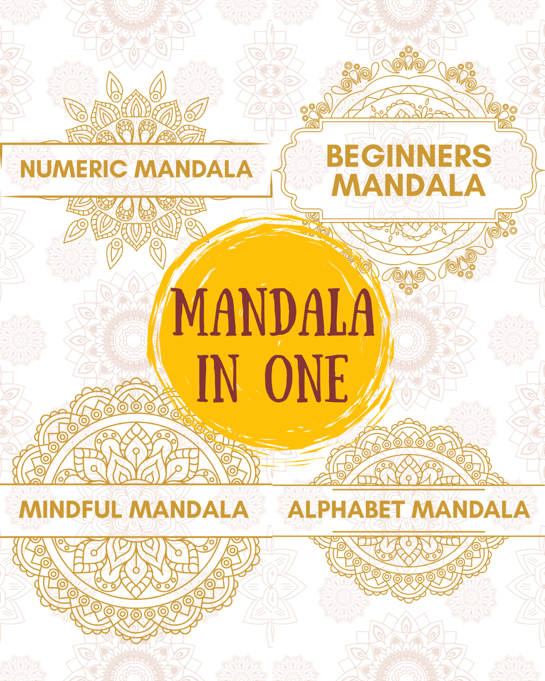 Combo : 4 Mandala Coloring eBooks