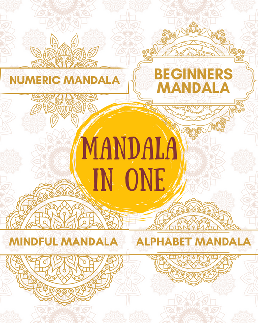 Combo : 4 Mandala Coloring eBooks